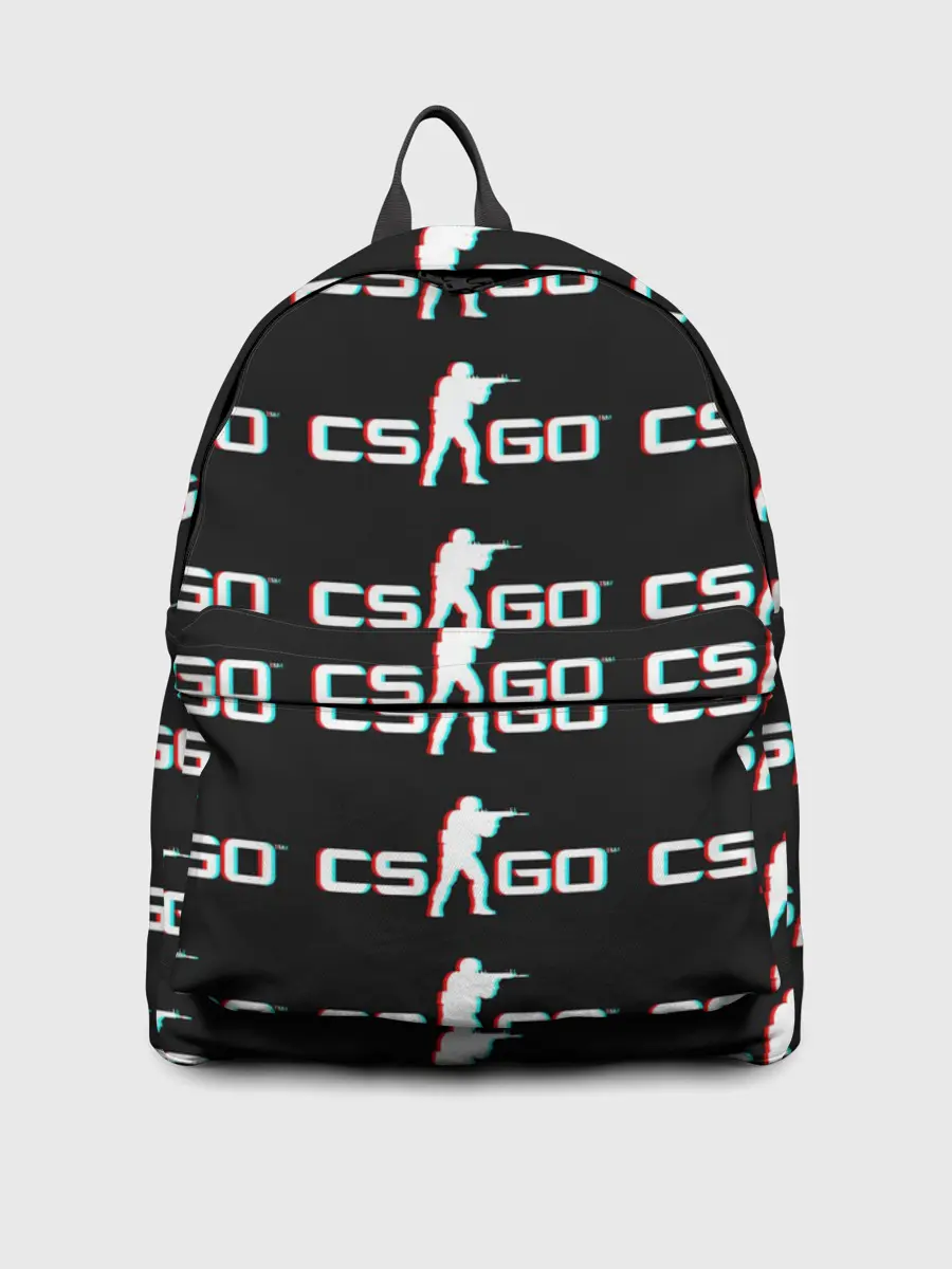 Рюкзак джинсовый / CSGO GLITCH LOGO