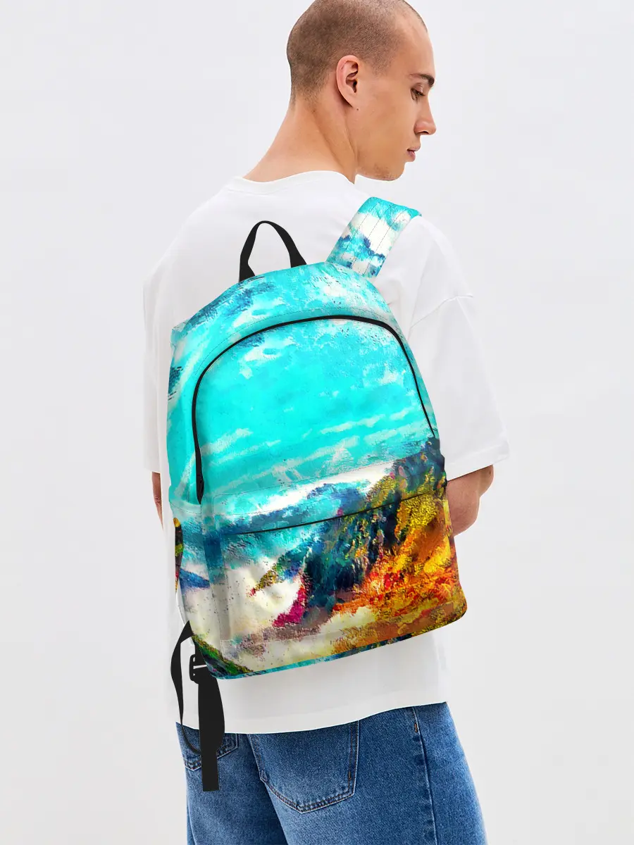 Рюкзак джинсовый / Японские горы