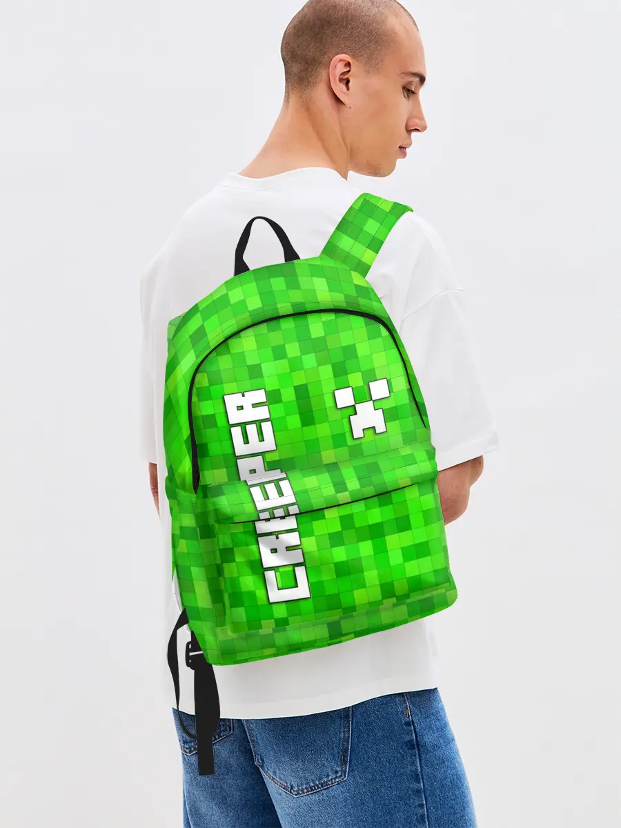 Рюкзак джинсовый / MINECRAFT CREEPER