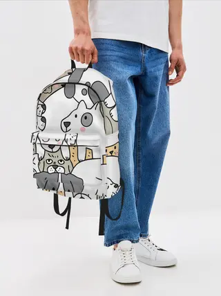 Рюкзак джинсовый / Собачье собрание