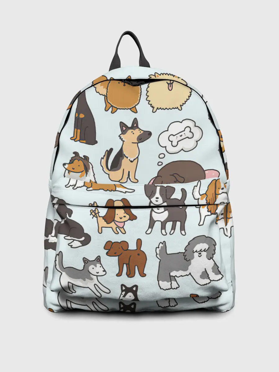 Рюкзак джинсовый / Собаки