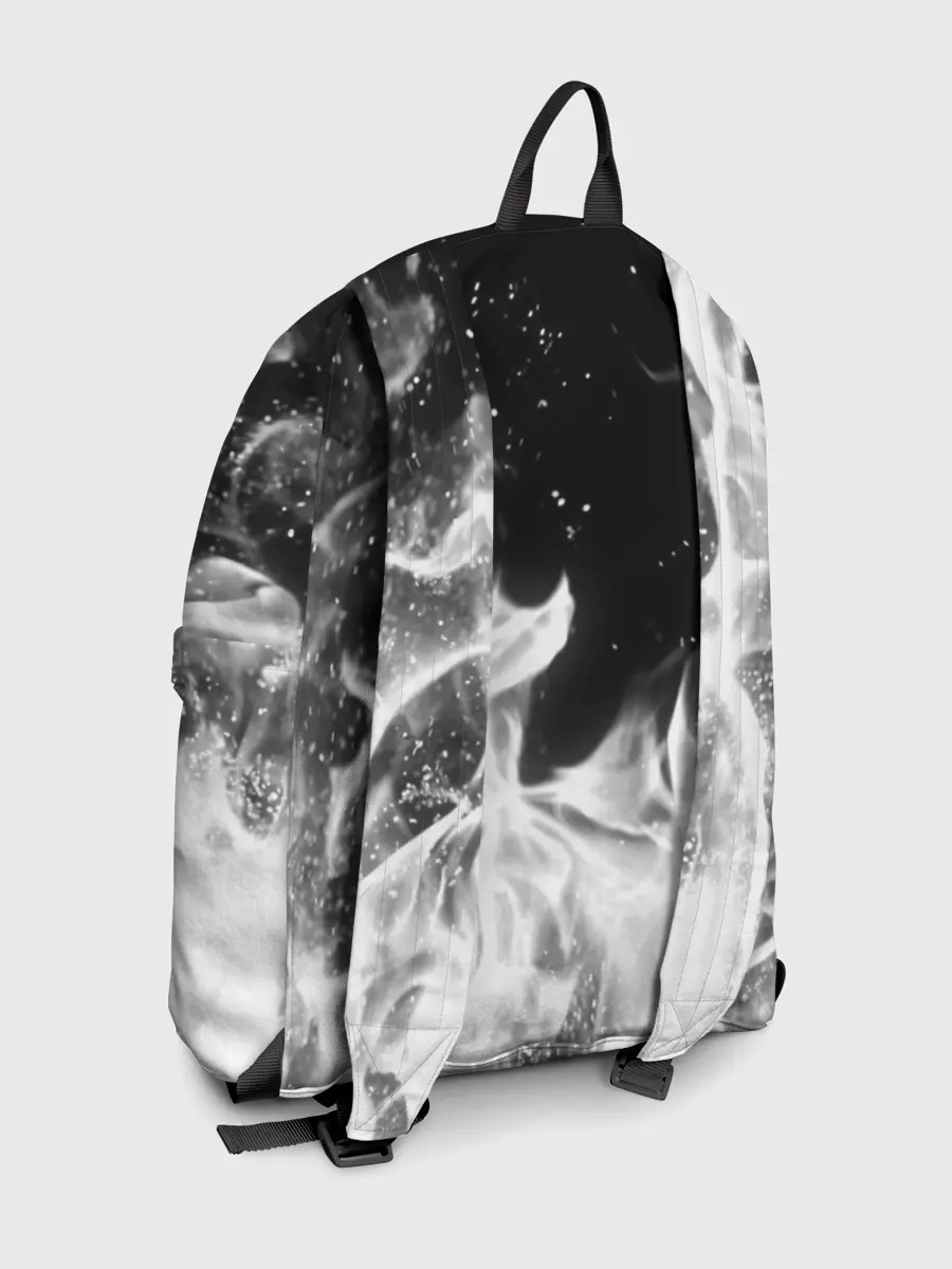 Рюкзак джинсовый / ЧЕРНО БЕЛЫЙ ОГОНЬ