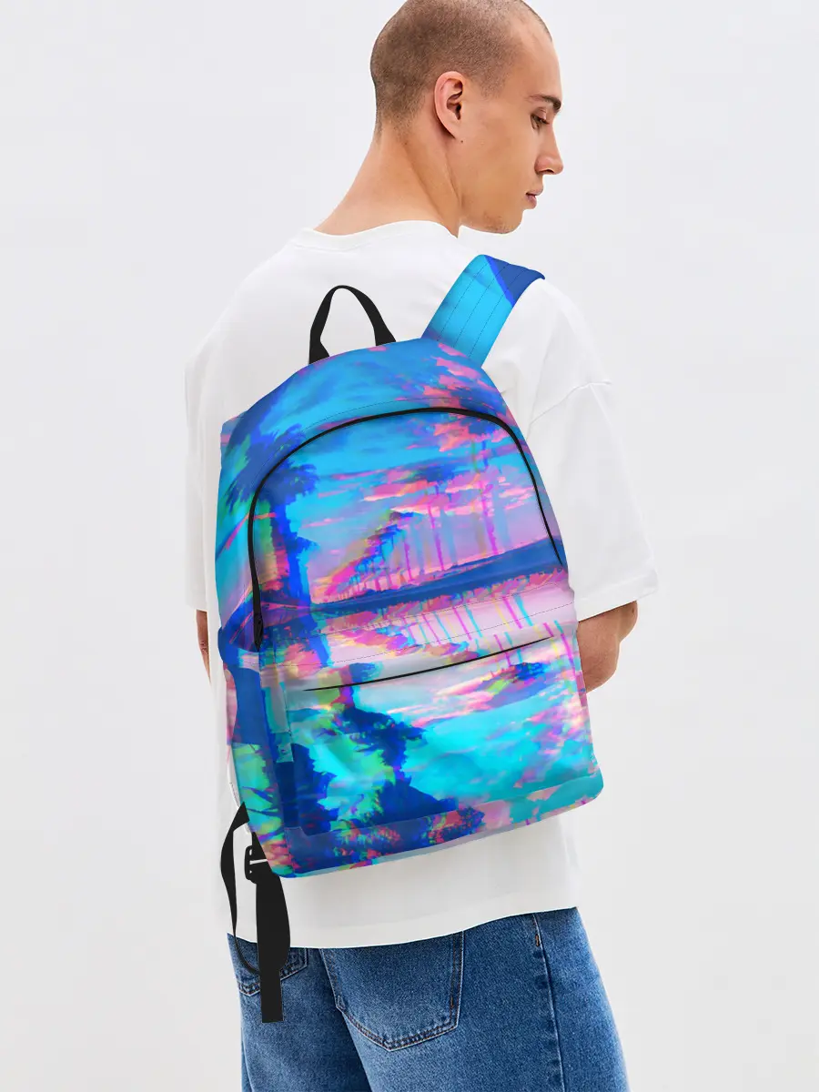 Рюкзак джинсовый / ГАВАЙИ ГЛИТЧ