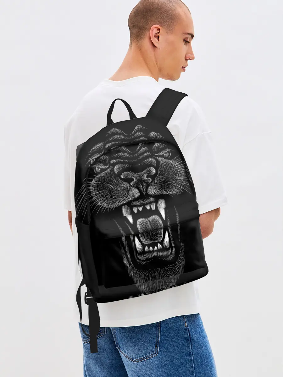 Рюкзак джинсовый / Черная пантера