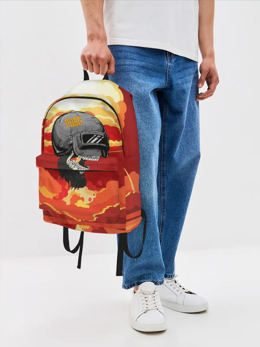 Рюкзак джинсовый / PUBG Skull