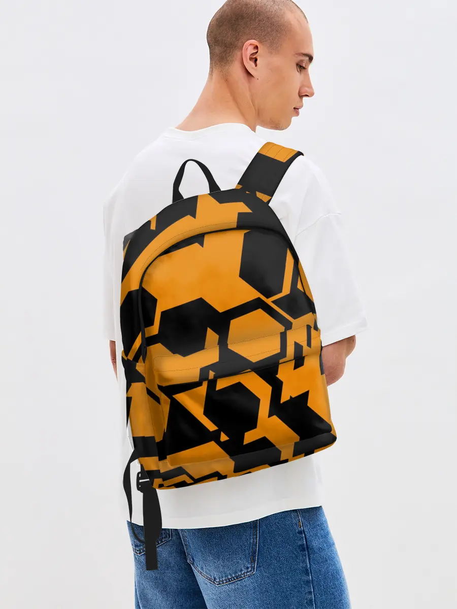 Рюкзак джинсовый / КИБЕРПАНК, жёлтый