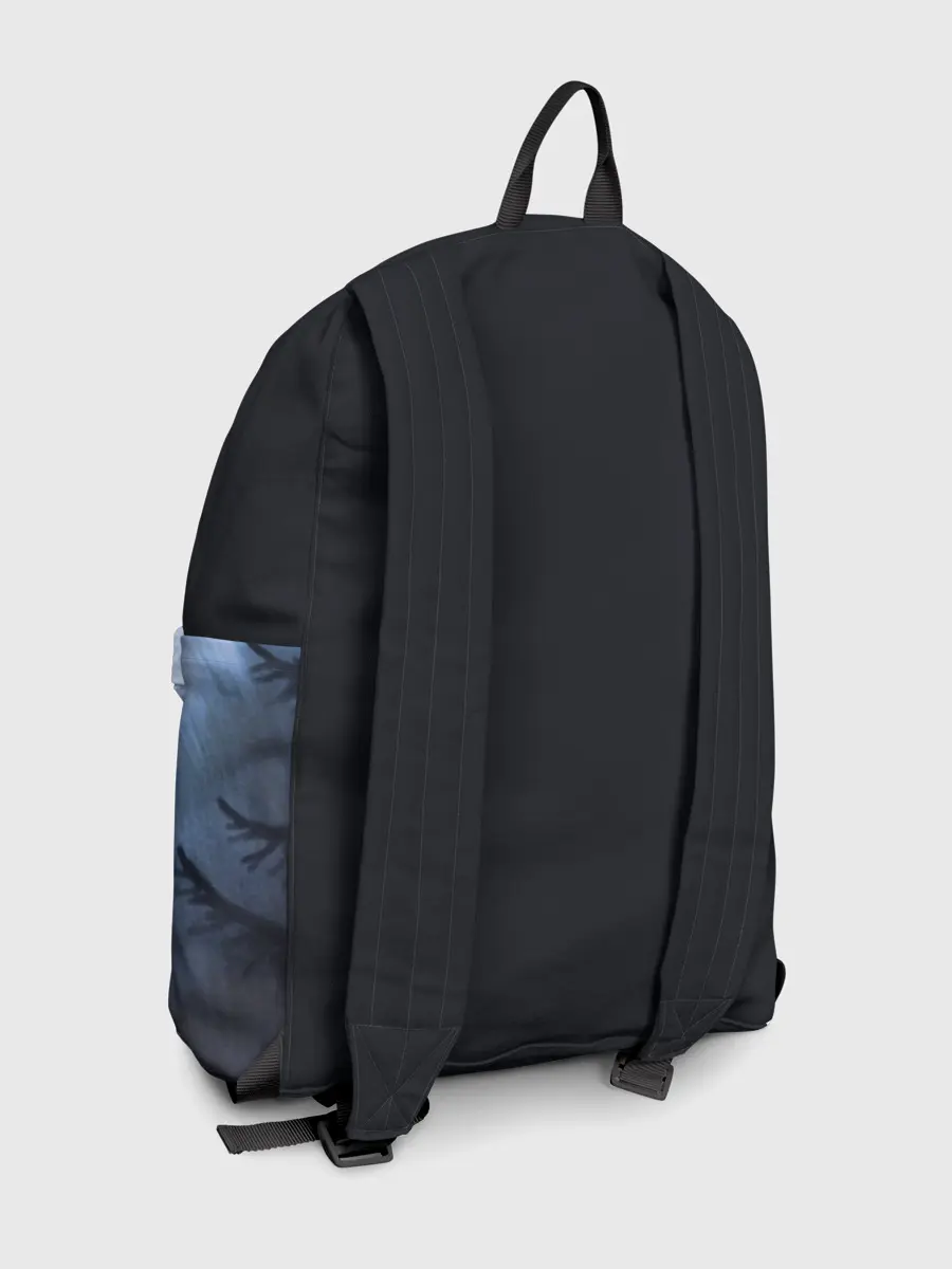 Рюкзак джинсовый / ВОЛК В НОЧИ