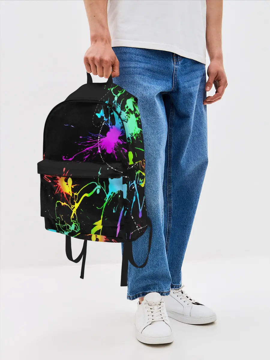 Рюкзак джинсовый / НЕОНОВЫЕ КРАСКИ