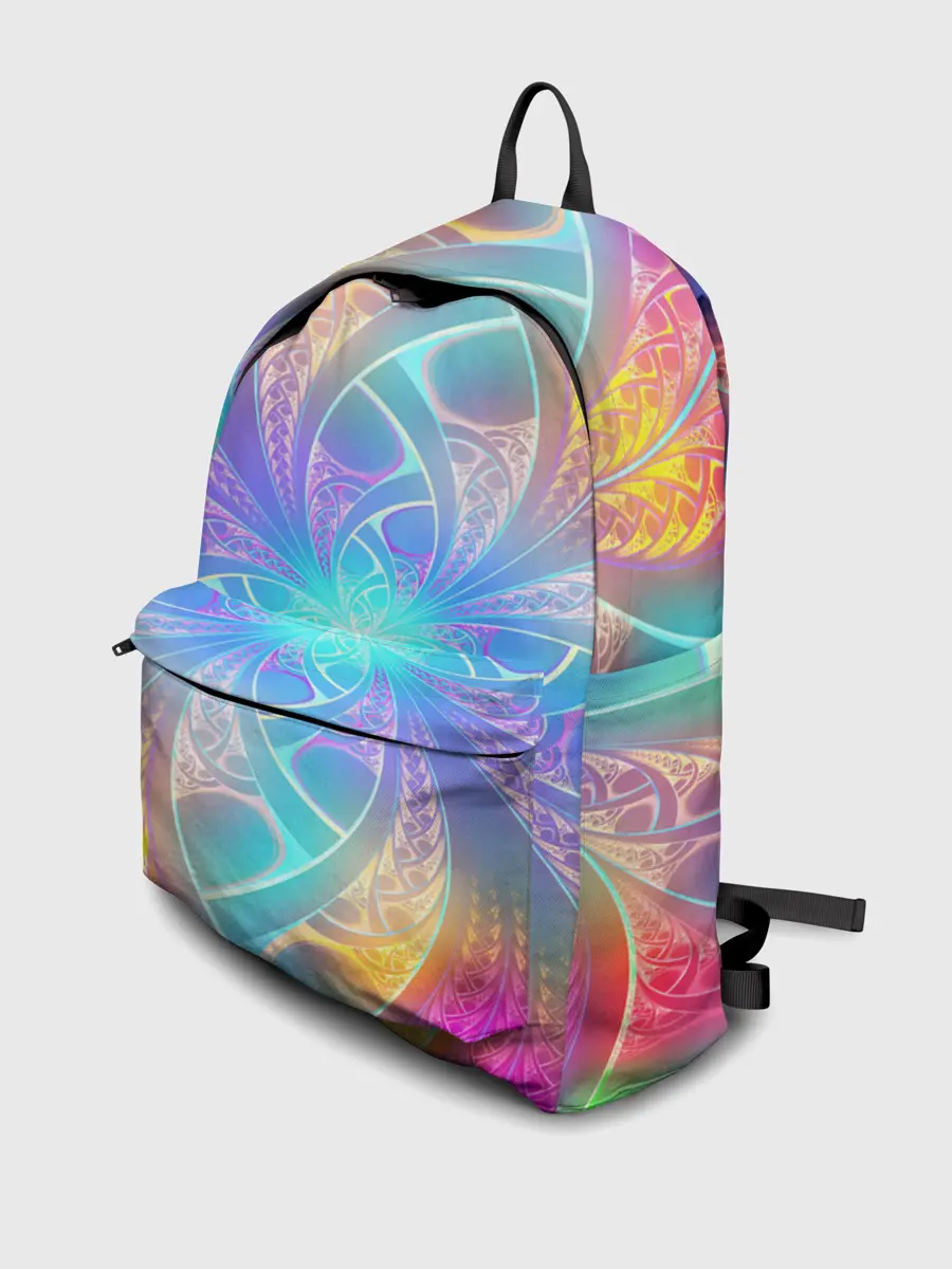 Рюкзак джинсовый / Узоры / Абстракция /Неон