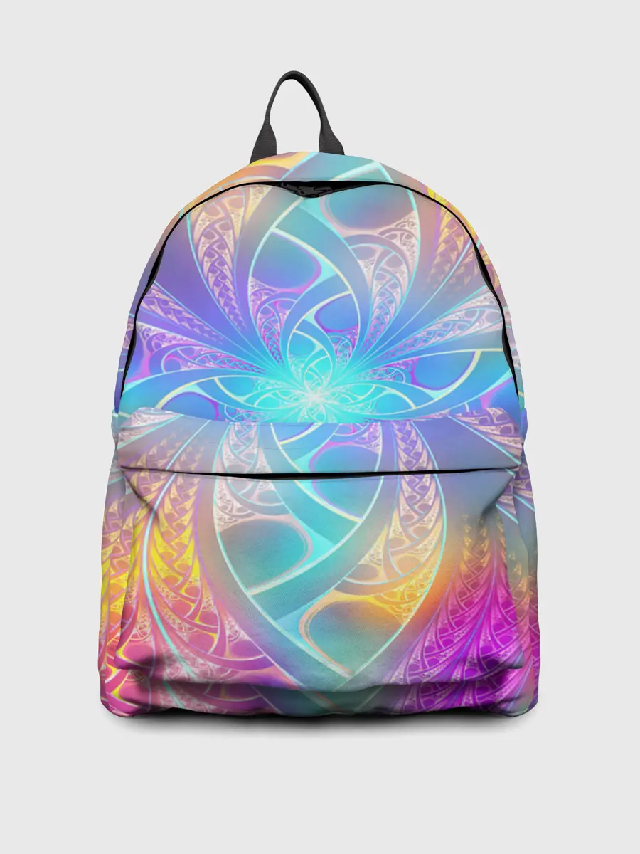 Рюкзак джинсовый / Узоры / Абстракция /Неон