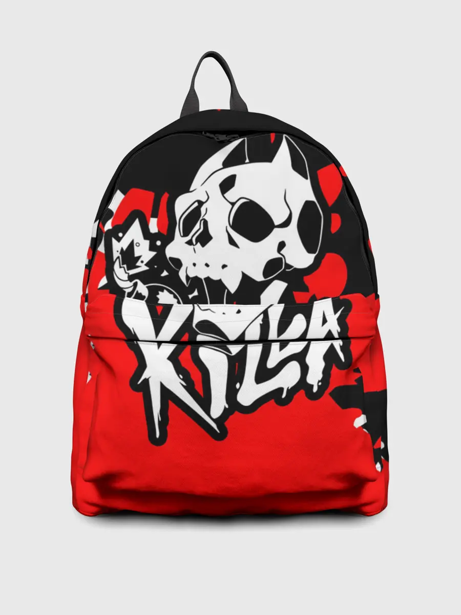 Рюкзак джинсовый / KILLA красные брызги