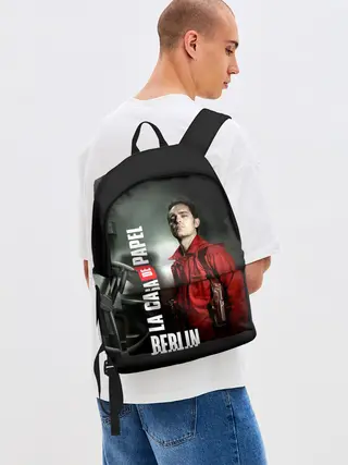 Рюкзак джинсовый / La casa de papel BERLIN