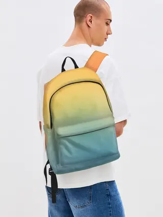 Рюкзак джинсовый / Мягкий летний градиент