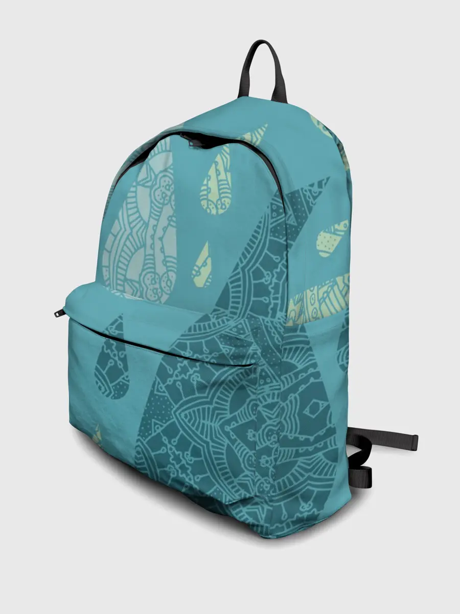 Рюкзак джинсовый / Лесной узор