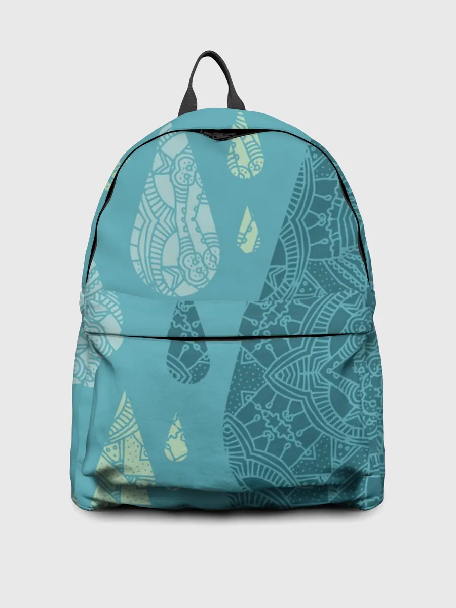 Рюкзак джинсовый / Лесной узор