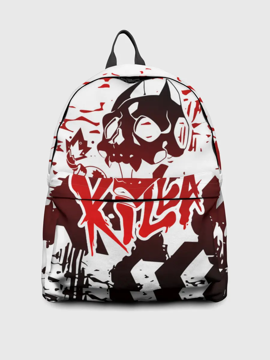 Рюкзак джинсовый / KILLA красные следы