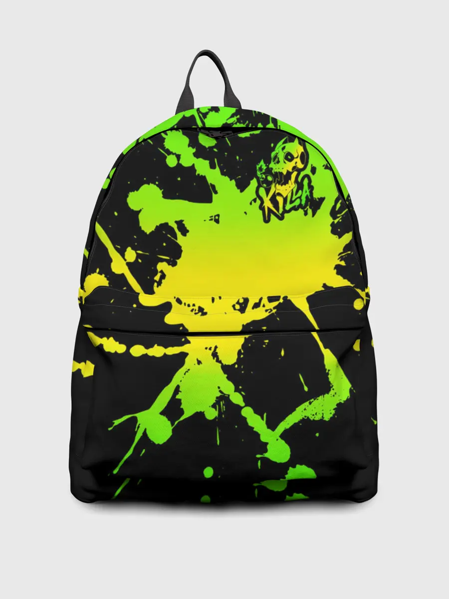 Рюкзак джинсовый / KILLA зеленые брызги