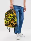 Рюкзак джинсовый / KILLA оранжевые черепа