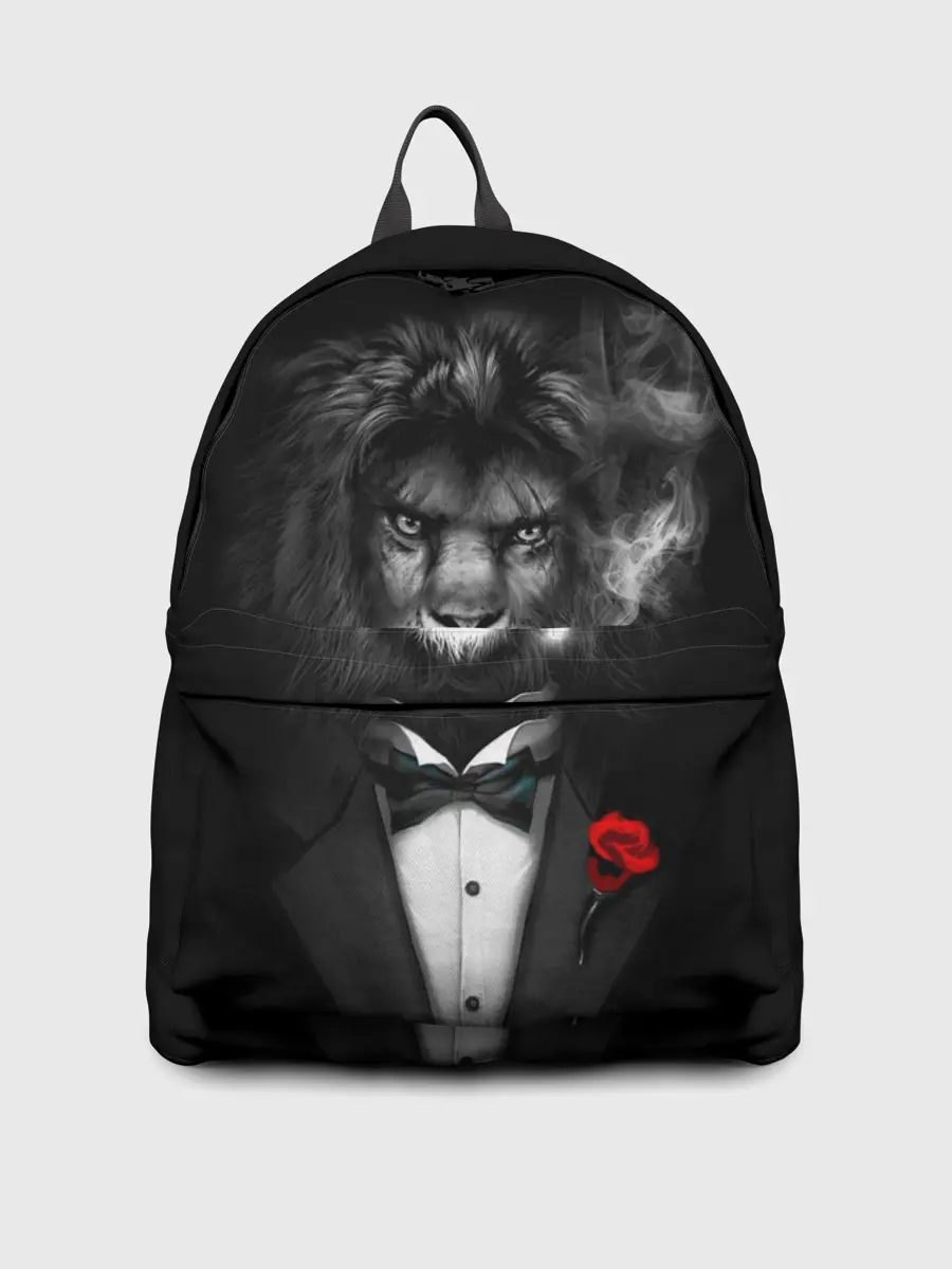 Рюкзак джинсовый / Брутальный Лев