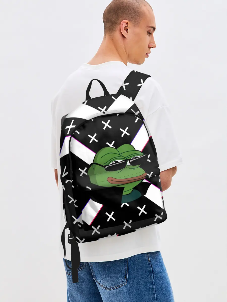 Рюкзак джинсовый / Pepe в очках EZ