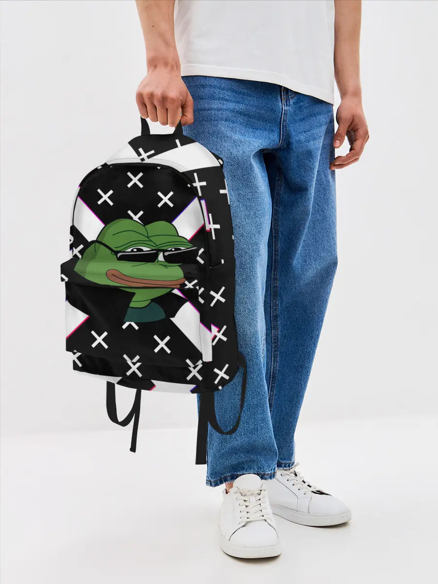 Рюкзак джинсовый / Pepe в очках EZ