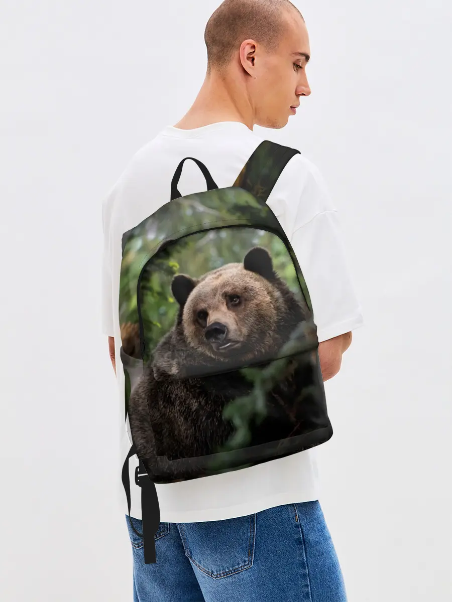 Рюкзак джинсовый / Медведь