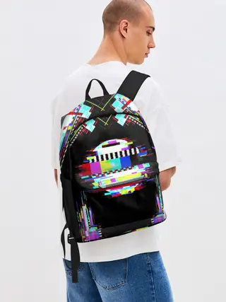 Рюкзак джинсовый / Glitch VHS