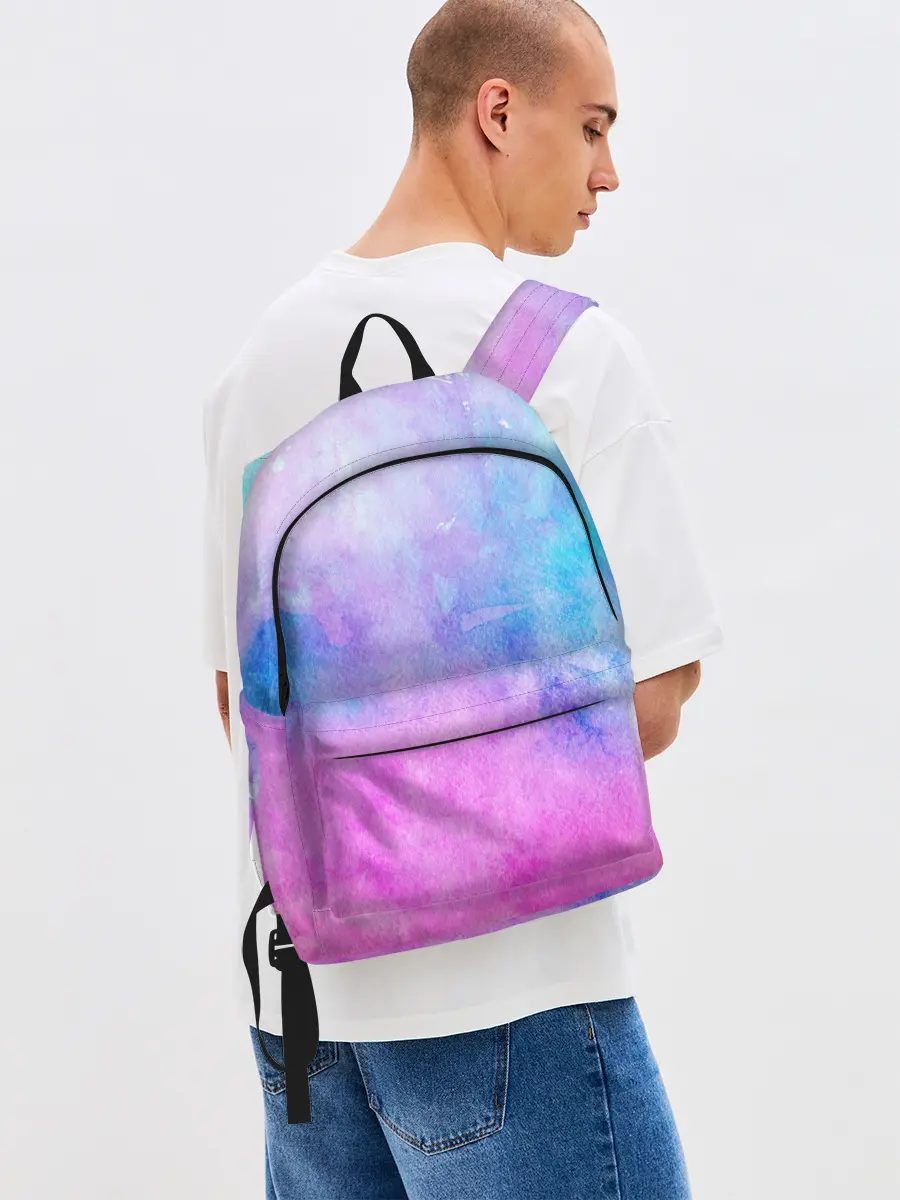 Рюкзак джинсовый / Акварельные пятна