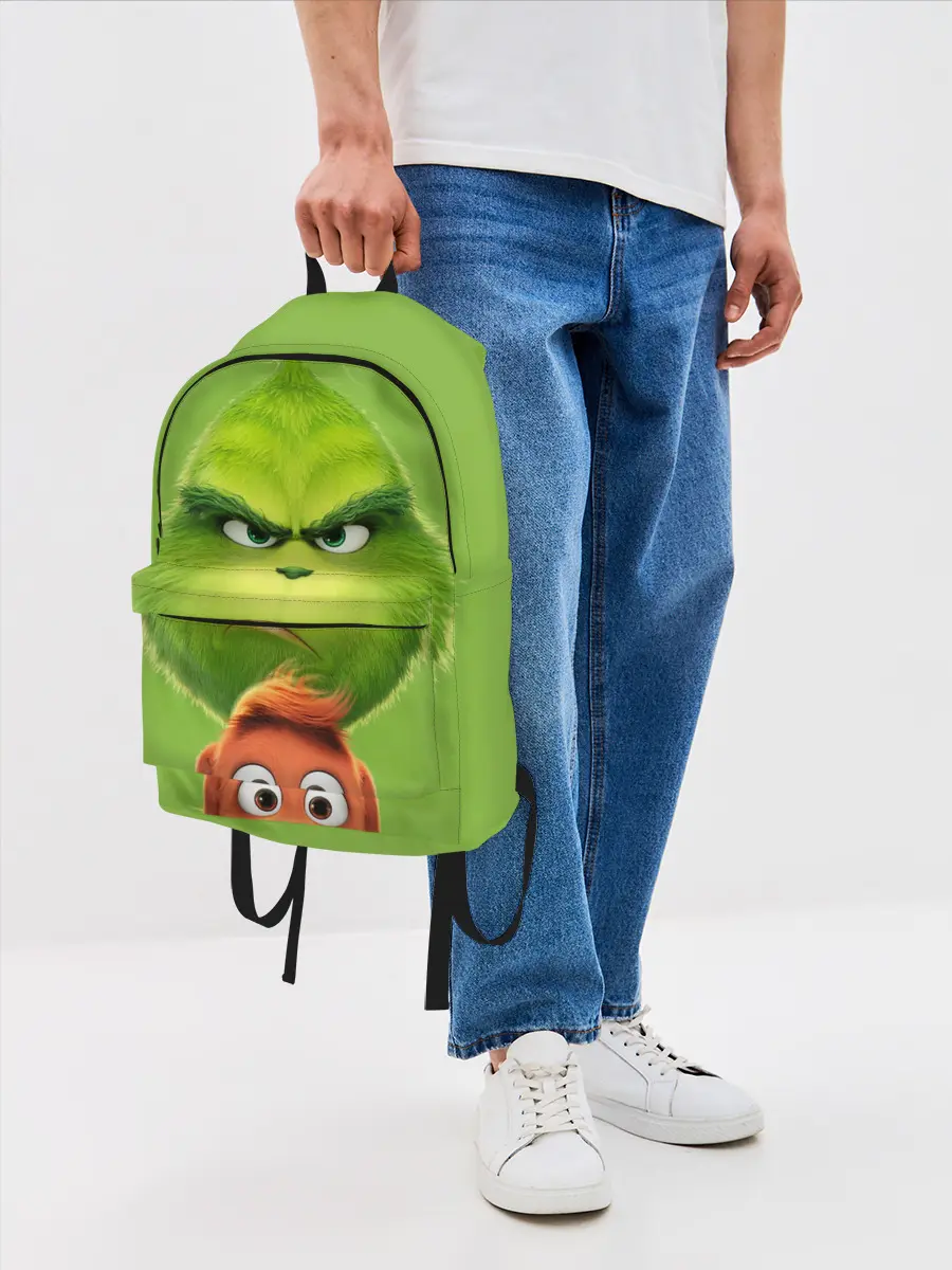 Рюкзак джинсовый / Гринч