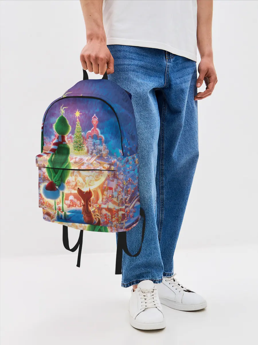 Рюкзак джинсовый / Гринч похититель Рождества