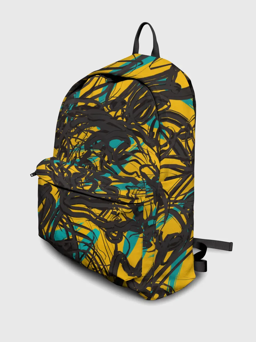 Рюкзак джинсовый / Черные линии