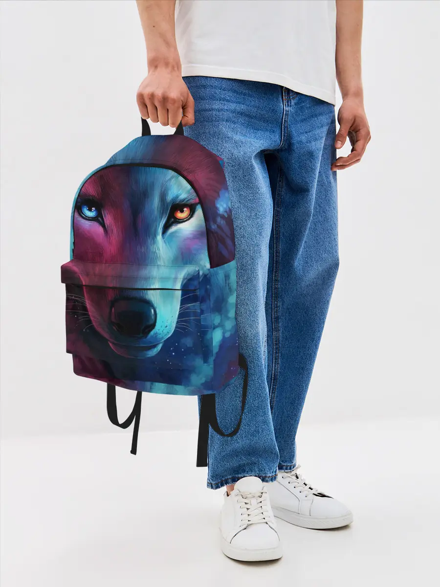 Рюкзак джинсовый / ВЗГЛЯД ВОЛКА