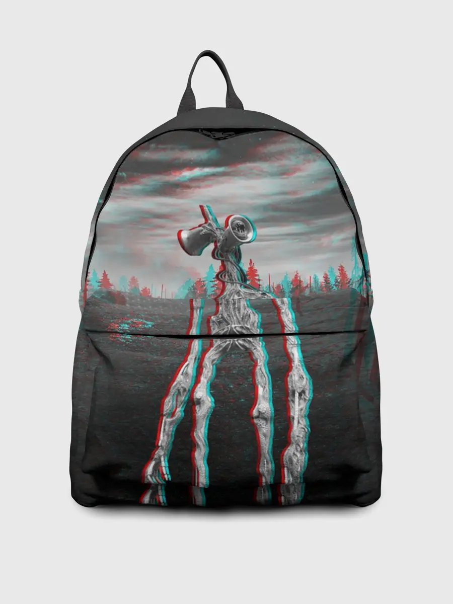 Рюкзак джинсовый / Siren Head Horror Glitch