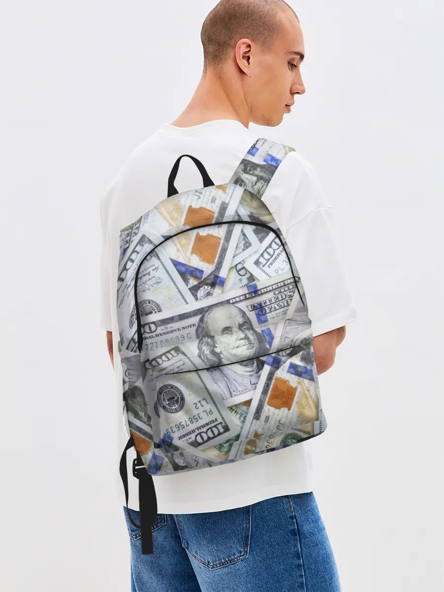 Рюкзак джинсовый / Доллары