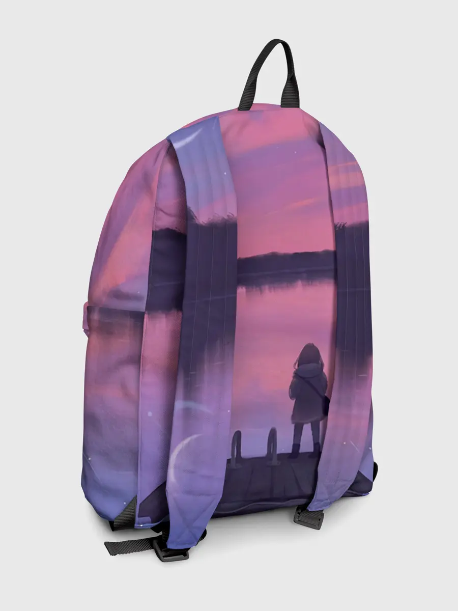 Рюкзак джинсовый / Закат Солнце