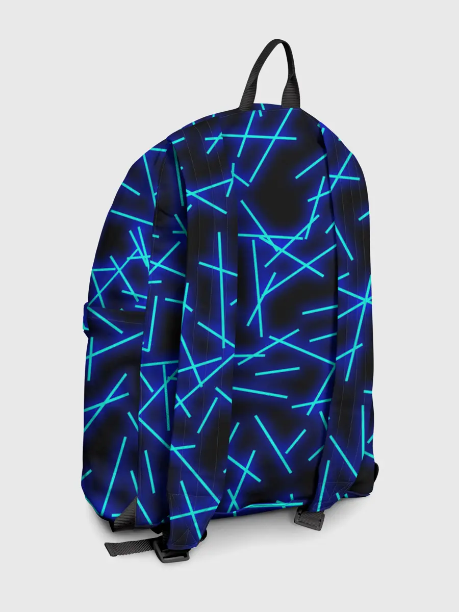 Рюкзак джинсовый / Неоновые линии