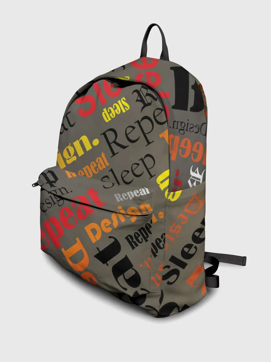 Рюкзак джинсовый / Буквы-надписи