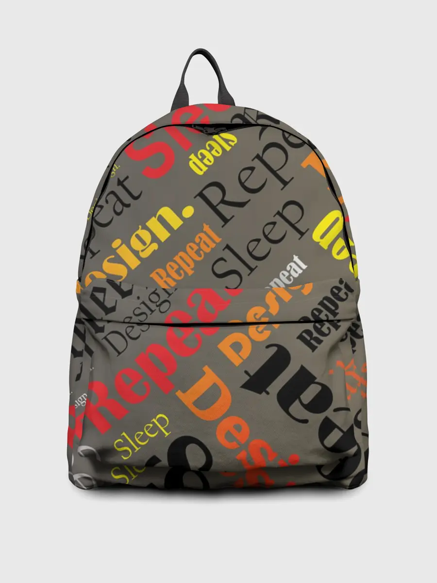 Рюкзак джинсовый / Буквы-надписи