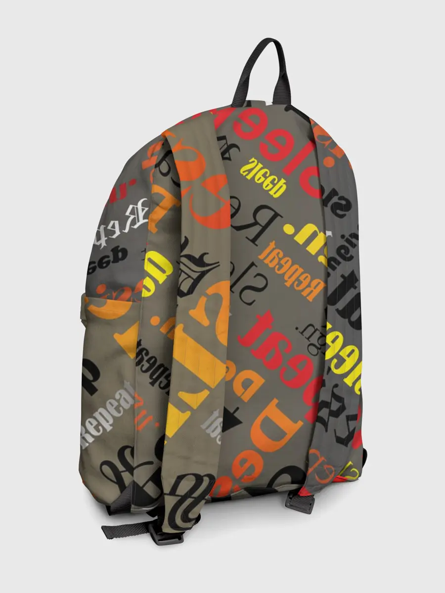 Рюкзак джинсовый / Буквы-надписи