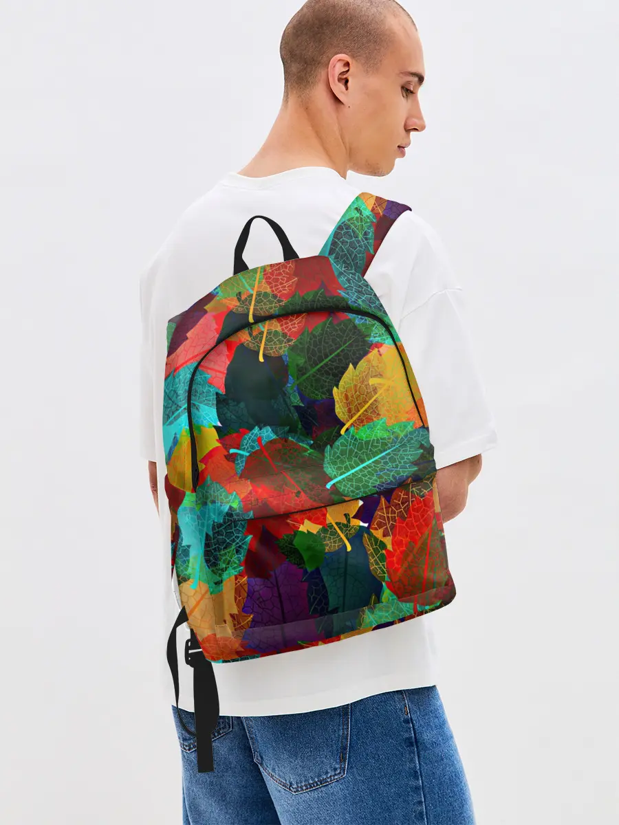 Рюкзак джинсовый / Abstract Autumn Leaves