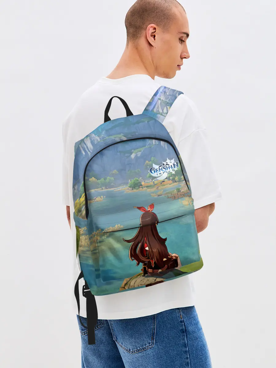 Рюкзак джинсовый / Genshin Impact