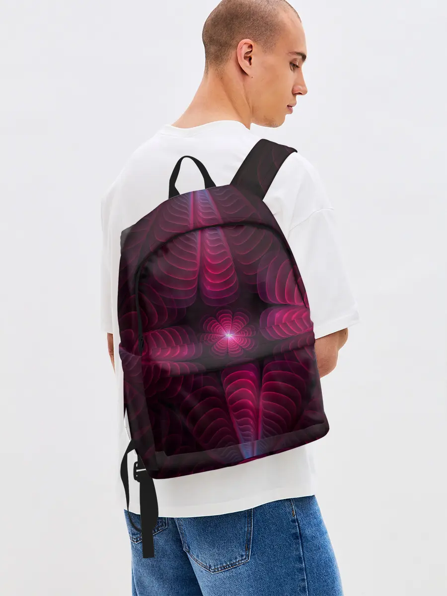 Рюкзак джинсовый / Инопланетные цветы