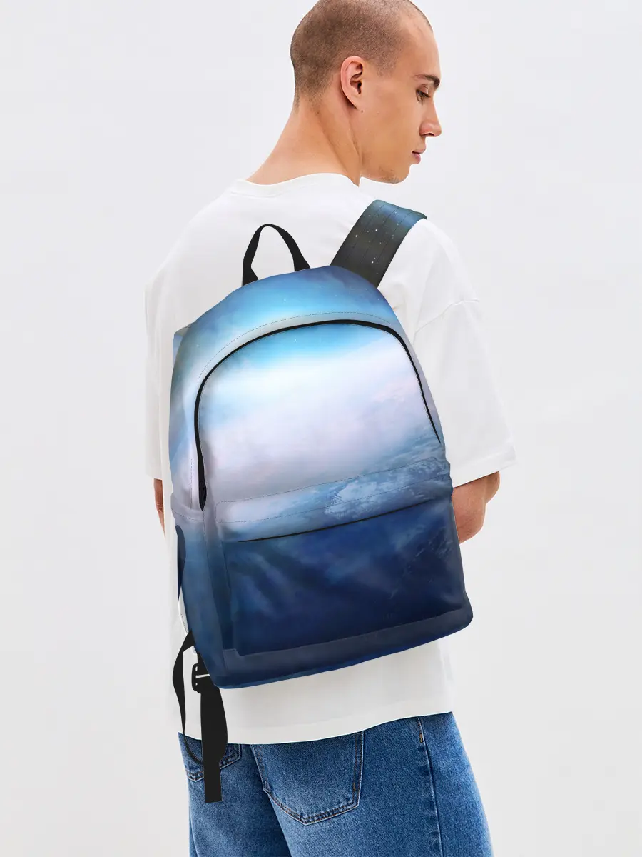 Рюкзак джинсовый / Планета Земля