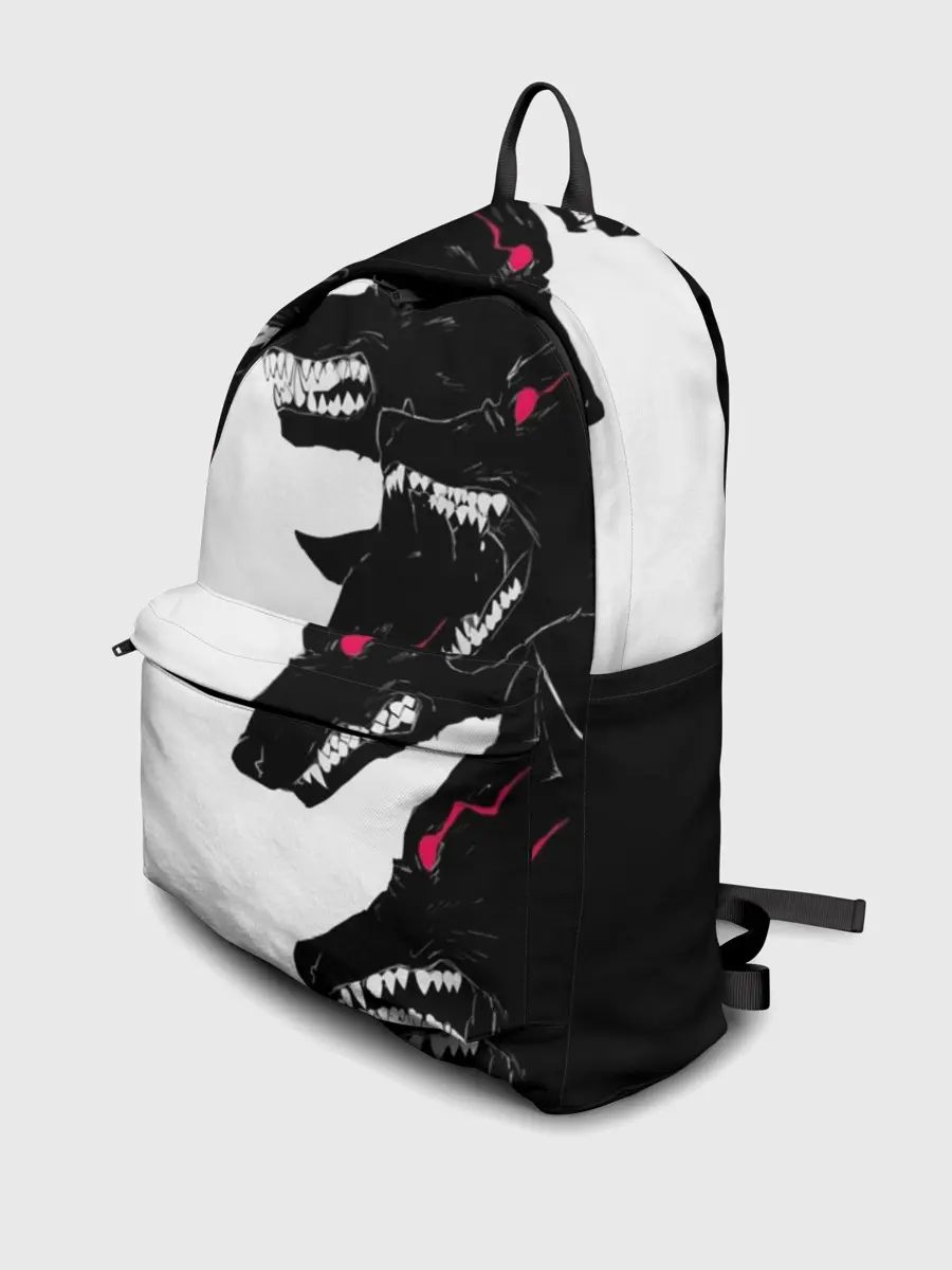 Рюкзак джинсовый / Волки