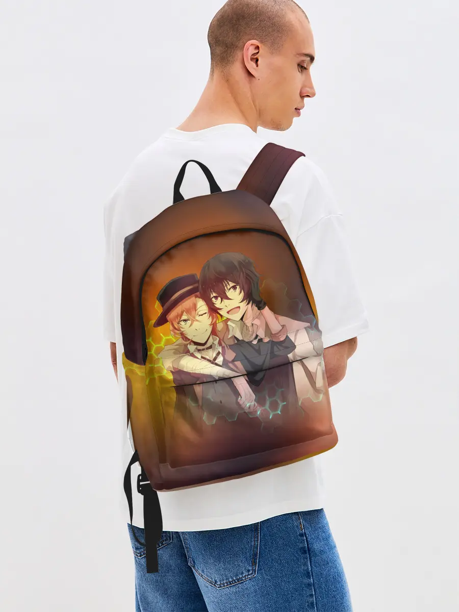 Рюкзак джинсовый / Дазай и Чуя