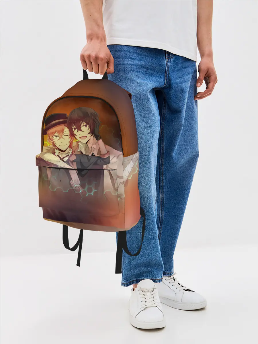 Рюкзак джинсовый / Дазай и Чуя