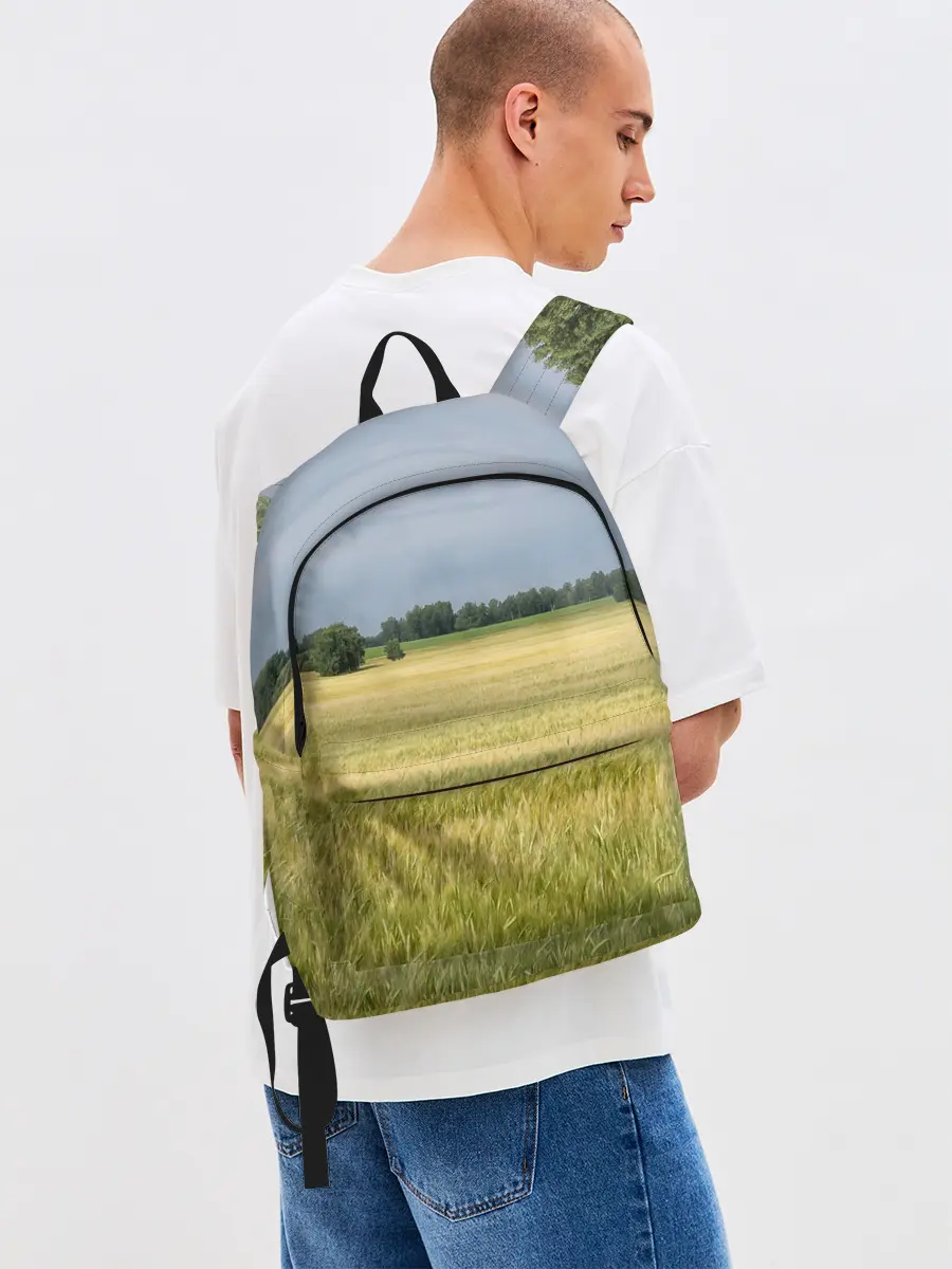 Рюкзак джинсовый / Пшеничное поле