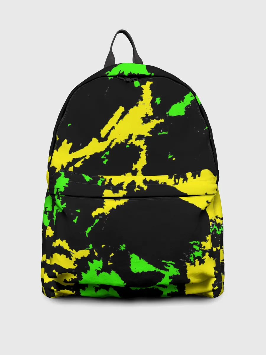 Рюкзак джинсовый / Желто-зеленый