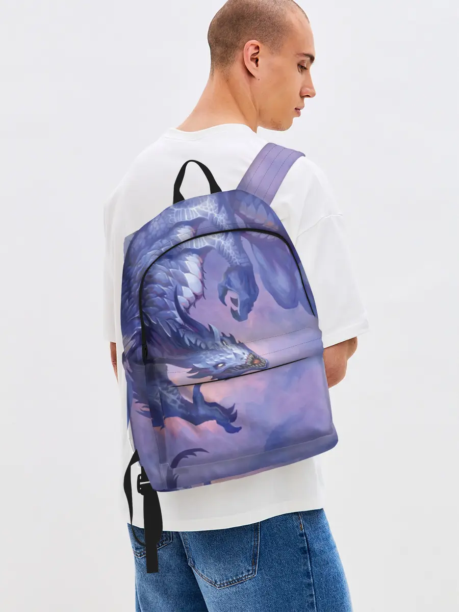 Рюкзак джинсовый / Дракон воды