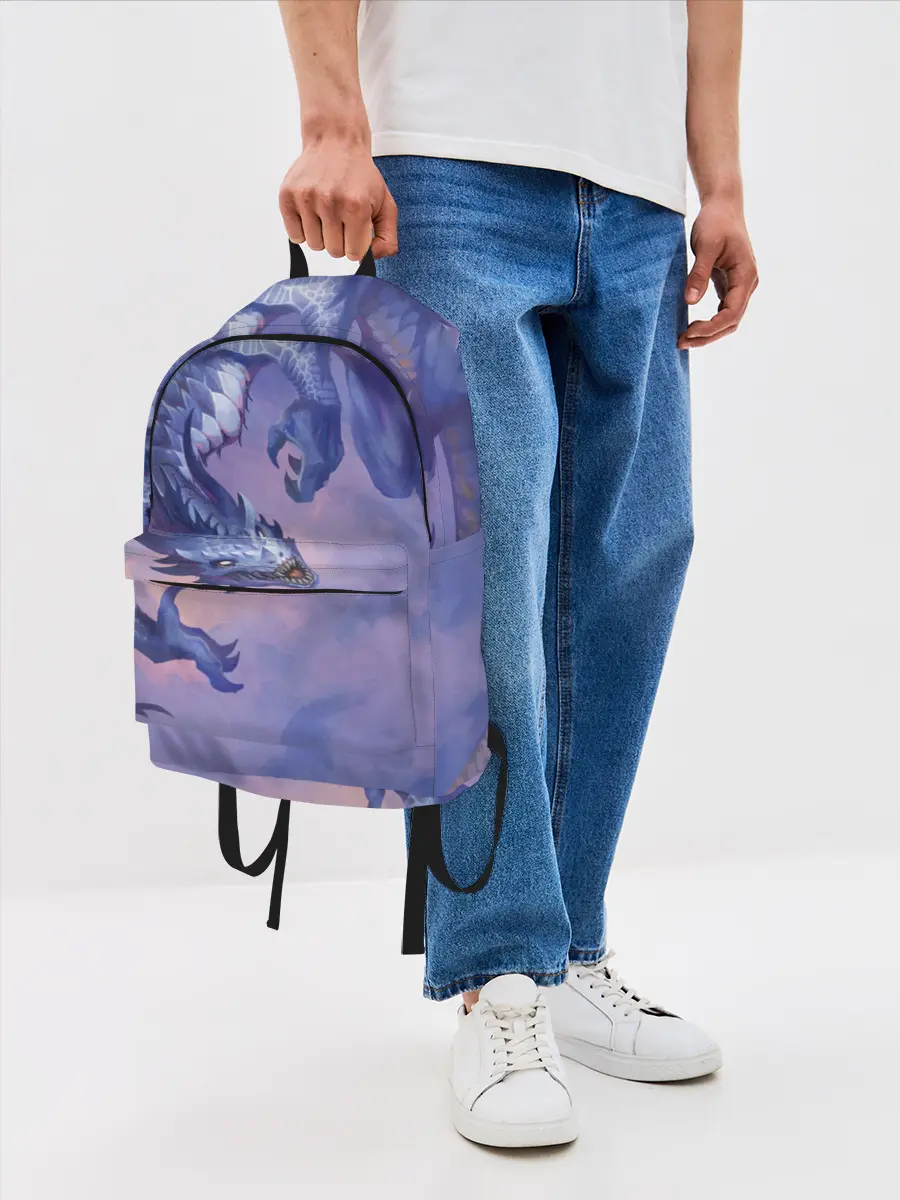 Рюкзак джинсовый / Дракон воды